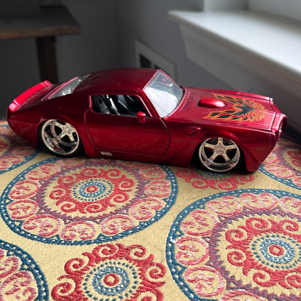 Die cast Red Pontiac Trans am # numbered  New condition without tags or box
